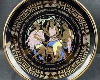Rhodos Handmade 24K Gold Gilded Grecian Plate