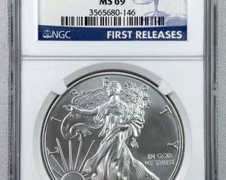 2012 American Silver Eagle NGC MS69