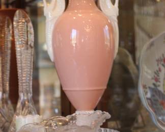 Lenox rare coral vase - we have a pair in excellent condition