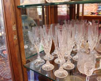 Lenox crystal champagne glasses