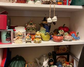 Lots of holiday ceramics
