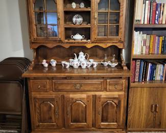 lighted china hutch