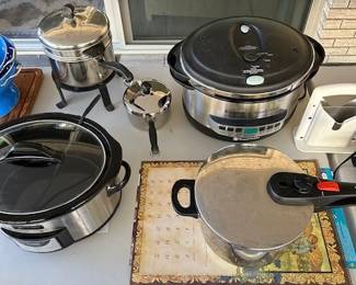 Pressure cooker, new crockpot.