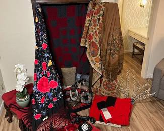 Exquisite textiles, High Quality, some never used, all in perfect condition. 