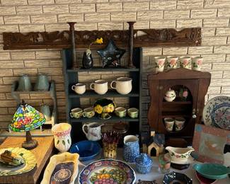 Unique, Antique, Handcrafted, FolkArt, woodwork, pottery, stained glass and objects of desire. 