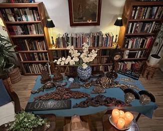 Carved wood, Cast Iron and Plaster cast Decorative Home Decor. 