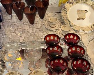 Spode tea cup set- antique and vintage glassware.