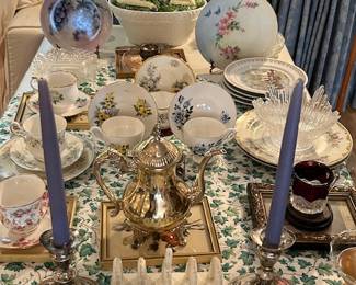 Excellent collection of antique China from England.