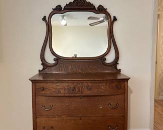 Tiger Oak Dresser- beautiful condition. 