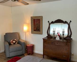 Brand New Recliner Chair &  perfect condition Queen Size Denver Mattress, Box Spring & Frame. 