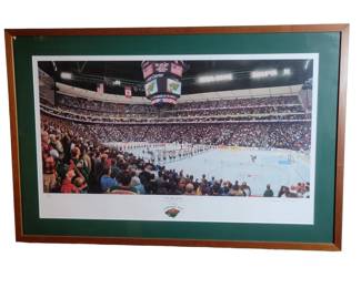 Terrence Fogarty Signed MN Wild Hockey Litho