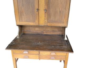 Antique Oak Kitchen Cabinet