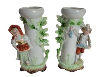 Antique German Porcelain Vases