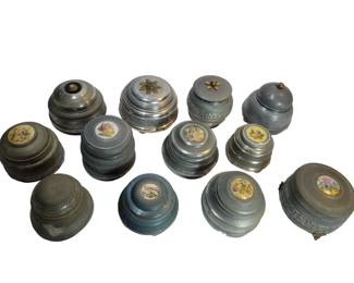 Group of Vintage Musical Powder Boxes