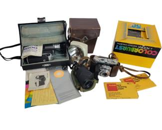 Vintage Kodak Cameras, Sankyo Super 8 Etc
