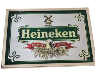 Vintage Heineken Beer Mirror