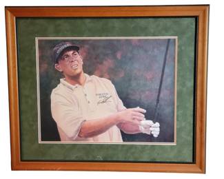 Tom Lehman Signed PGA Golf Lithograph