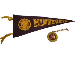 Early 20th Cen UofM Medallion and Pennant