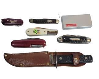 Group of Pocket Knives Etc