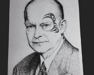 Scribdraw "Ike Tyson" Signed Numbered Serigraph with COA