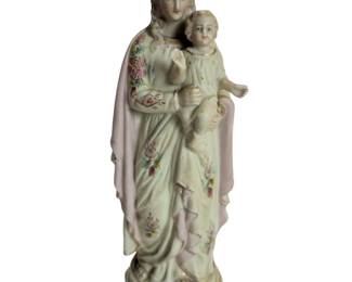 Antique Porcelain Mary/Madonna Child Jesus
