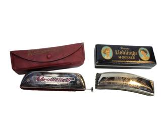 Vintage German Hohner Harmonicas
