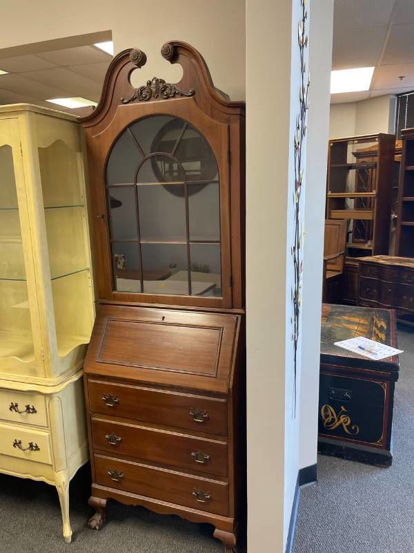 Rockford drop front secretary hutch 78 x 27 x 16 in