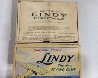 Improved edition Lindy The New Flying Game (1927) Parker Brothers