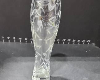 Lenox handcut crystal vase 9 in. tall