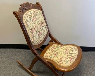 Antique folding rocker