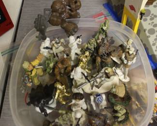 Star War Figures, Leah, CP3O, Luke, Chewbacca, Storm Troopers, Vader, More
