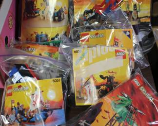 Lego 6054 Forest men, 6057, 6039 Twin Arm Launcher, 6055, 6043 Dragon Defender