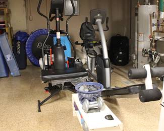 Exercise Equipment, Nautilus, Bike, Weights, Weight Bench, Stepper