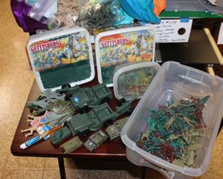 Gettysburg Soldier, Carts Canons, Jeeps, Matchbox Tank