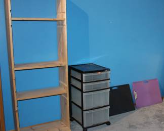 Bookcase and Storage Cart