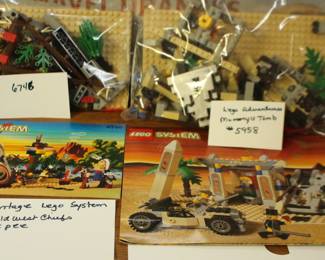 Lego Adventures 6948 Wild West Boulder Cliff , 6746 Chiefs Teepee, 5958 Mummys Tomb