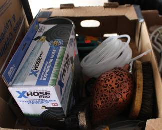 Expandable Hose, Copper Color Yard Ornament