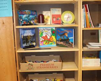 Metal Toy Cars and Books