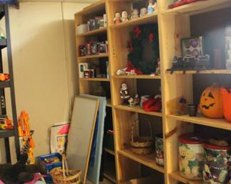 Christmas Items, Tins, Ornaments, Figurines, Lights