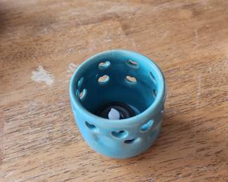 pottery tea light