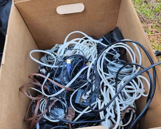 full box of electric cords