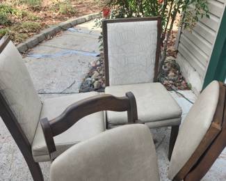 4 pc chair set. 2 regular 2 folding (never used). came from RV