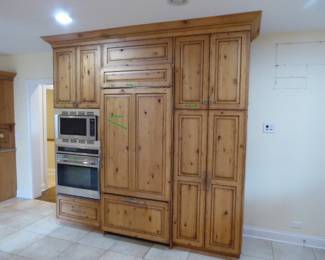 Let’s start with the beautiful Wormy Chestnut Kitchen Cabinets Custom made by Grabill Cabinets out of Grabill, Indiana. $7,650.00.