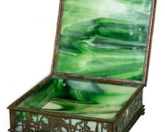 Tiffany glass box