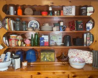 Kitchen Collectables, Cookbooks, Small Ironing Board 