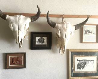 Buffalo Skulls, Western Art