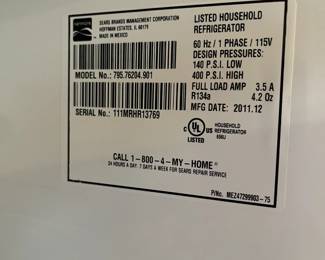 Kenmore Refrigerator