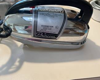 Vintage Dormeyer Princess standing mixer with two bowls.