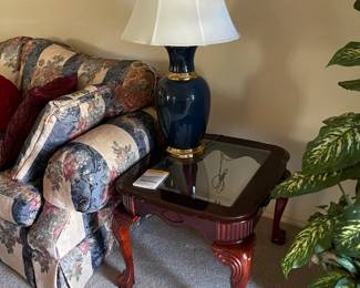 Queen Anne style claw foot side table