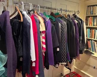 Clothing - vintage and Designer for sale during in Person shopping only.  Sizes small to medium